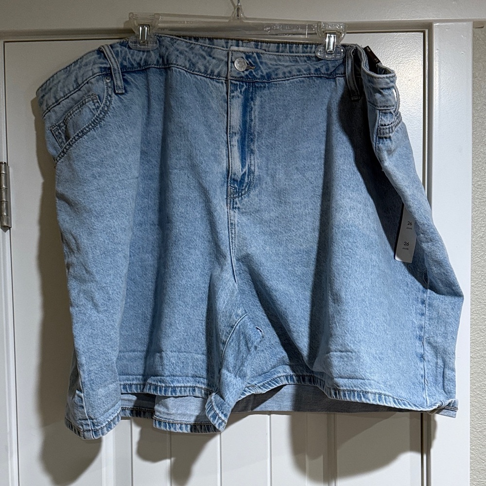 Light Blue Denim Shorts